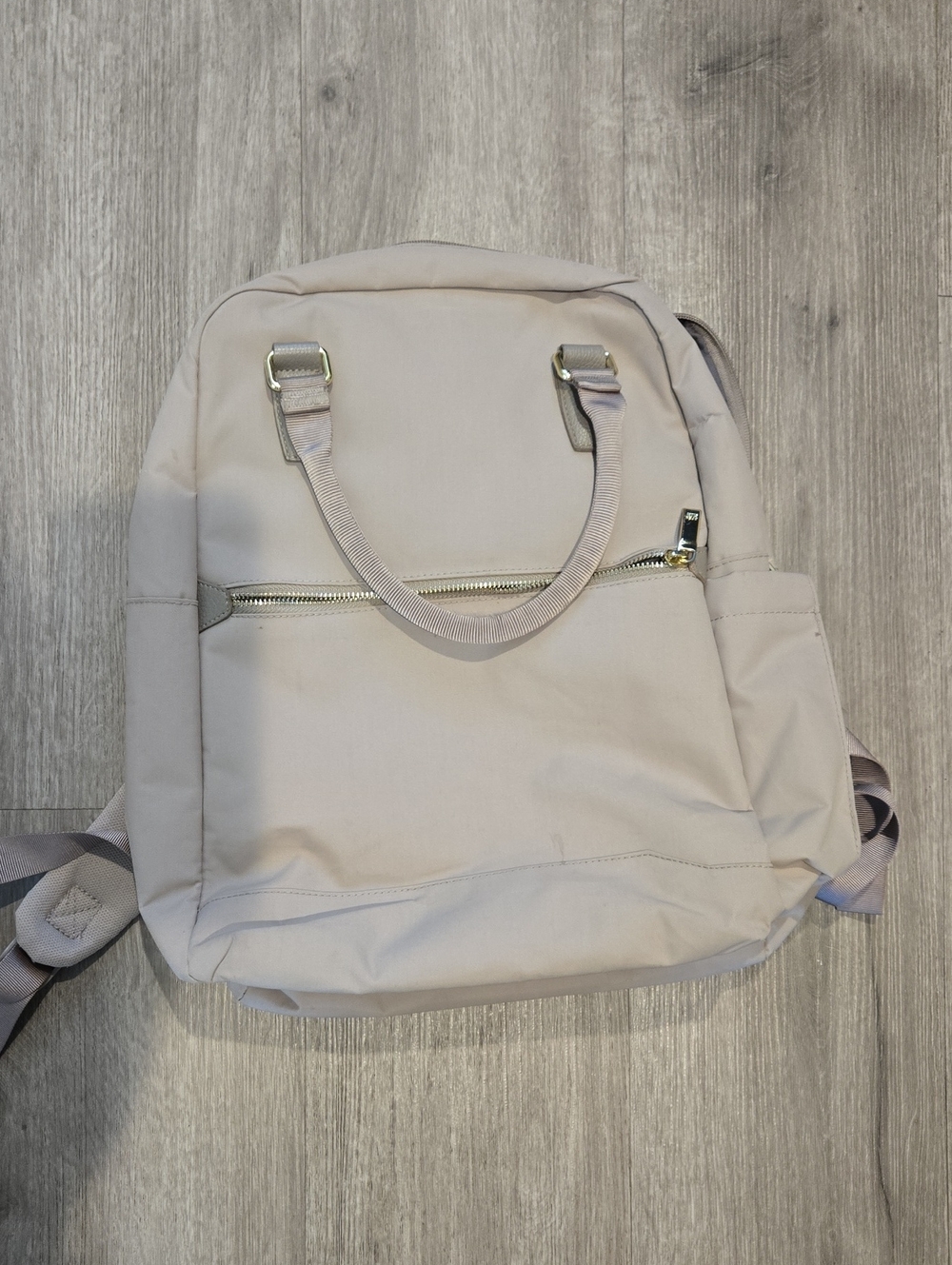 Neutral Beige Women’s Backpack Tote - Versatile Everyday Bag